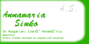 annamaria simko business card